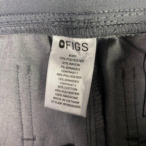 Figs Zamora 2.0 Jogger Scrub Pants Women's XS Gray Technical Collection Joggers - Picture 7 of 13
